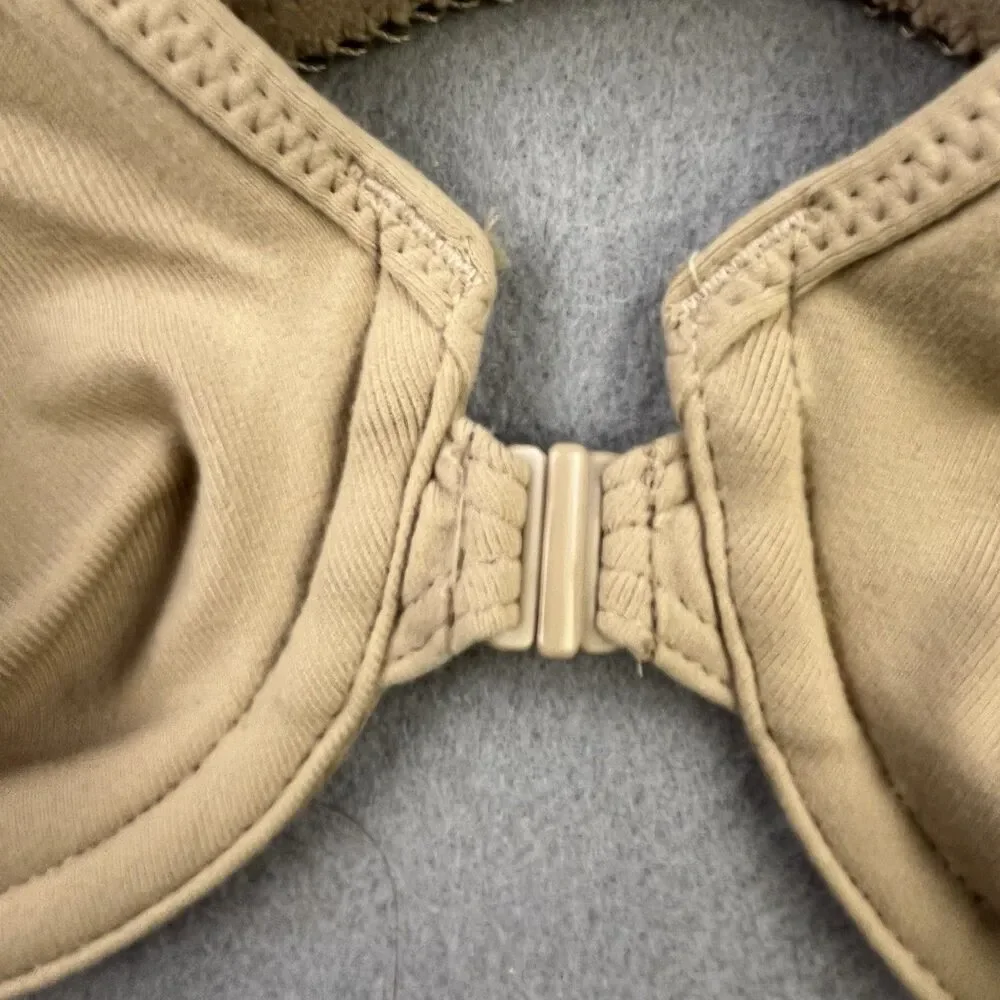 Wacoal Body By Wacoal T-Back Front Close Bra Size 34B Nude Toast Underwire